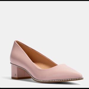 Coach Willa 45 Leather Pump Pink